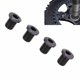 thumbnail image 5 of Pernos Fijos De Plato De Bicicleta De Carretera, Negro Ligero, 4 Piezas, Tornillo Fijo De Rueda De Cadena De Bicicleta De Carretera, Resistente Para Reparación, 5 of 7