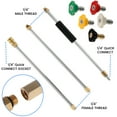 thumbnail image 6 of Pressure Washer Extension Wand 1/4” Quick Connect Power Washer Lance with with 0-60° Spray Nozzles Anti-L, 6 of 10