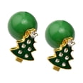 thumbnail image 1 of Joyería de Imitación árbol Navidad Aretes de Mujeres Moda Lindo, 1 of 8