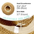 thumbnail image 4 of Women Floppy Sun Hat Summer Wide Brim Beach Cap Packable Cotton Straw Hat for Travel, 4 of 6
