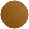 thumbnail image 3 of Flash Furniture Wren 60'' Round Oak Thermal Laminate Activity Table - Height Adjustable Short Legs, 3 of 3