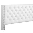 thumbnail image 6 of Glory Furniture Julie Faux Leather Upholstered Queen Bed in White, 6 of 8