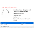 thumbnail image 2 of Front Brake Hose - Compatible with 1976 - 1979 Ford F-350 RWD 1977 1978, 2 of 2