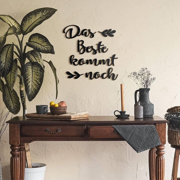 SUSSEXHOME Das Beste Komm Noch Metal Wall Art, Inspirational Wall Decor, Motivational Wall Art, Modern Style