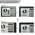 thumbnail image 4 of Personal Wall Safe, 0.24 Cubic Feet Electronic Deluxe Digital Security Mini Safe Box with Key, Upgraded Safe and Digital Steel Safe Box, Stalwart Steel Safe for Home, Include 4 Batteries, S8990, 4 of 8