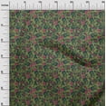 thumbnail image 2 of oneOone Viscose Chiffon Fabric Leaves & Floral Block Print Fabric By Yard 42 Inch Wide, 2 of 4