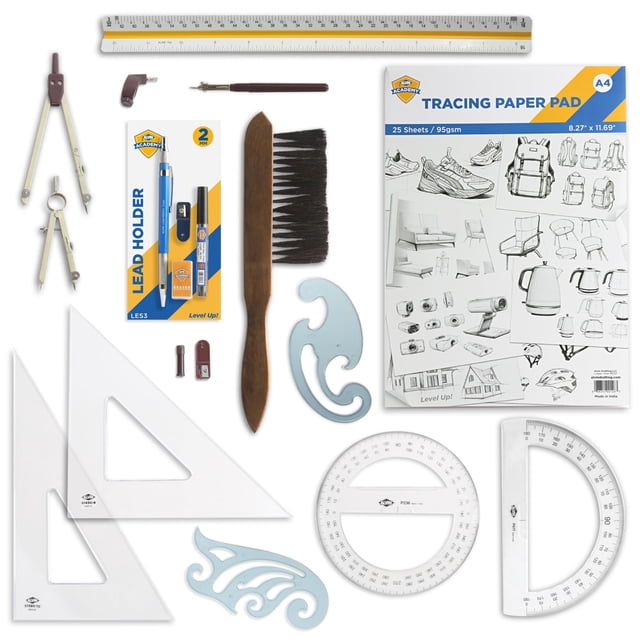 Kit de dibujo ALVIN DDKE2, set de 13 herramientas de diseño