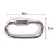 thumbnail image 1 of 2021 Stainless Steel Screw Lock Climbing Gear Carabiner Quick Links Safety Snap Hook 1pc He Qiyong unisex, 1 of 2