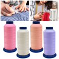 thumbnail image 4 of Soumake 1 Roll 1000 Yard Luminous Sewing Line Reusable Flexible Needlework Glow in The Dark Cross Stitch Embroidery Thread for Clothes, 4 of 8