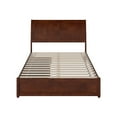 thumbnail image 2 of AFI, Andorra Full Platform Bed with Panel Footboard and Storage Drawers, Walnut, 2 of 5
