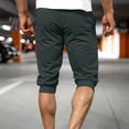 thumbnail image 6 of CQONEPT Mens Sweatpants with Pockets Summer Capris Joggers Loose Fit Athletic Running Trousers with Pockets Dark Gray M, 6 of 6