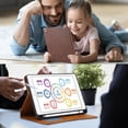 thumbnail image 4 of Flip Case for Apple iPad 10.2" 9th 8th 7th Generation 2021/2020/2019, Pencil Holder Smart Cover Auto Sleep Wake Protective Documents Pocket Stand Snap Closure Case for iPad 10.2 Inch, Coffee, 4 of 7