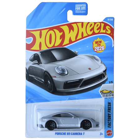 Hot Wheels Porsche 911 Carrera T, Factory Fresh 1/5 [gray] 15/250