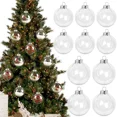 thumbnail image 4 of 6 bolas de plástico transparente para Navidad, adornos rellenables para árbol de Navidad, adornos colgantes para decoración del hogar, regalo de Navidad 2023, 4 of 5