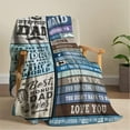 thumbnail image 4 of Gifts for Fathers Day for Bonus Dad from Daughter, Birthday Gifts for Step Dad Who Wants Nothing, to My in Law Dad Soft Throw Blanket, Christmas Bday Present for Bonus Father from Sons Size 50"x60", 4 of 6