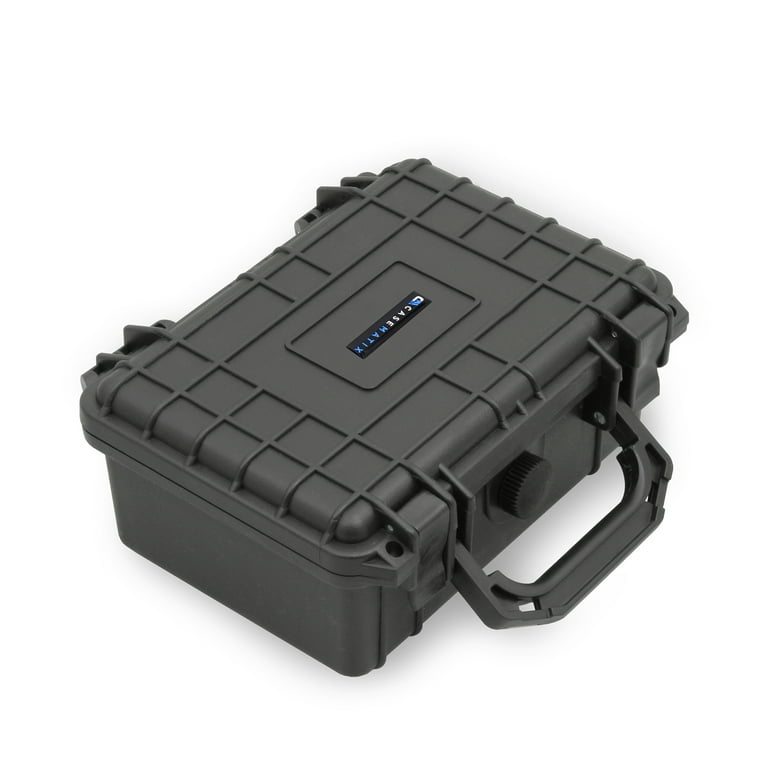 Coin case black, made of imitation leather for 10 coin boxes