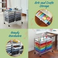 thumbnail image 5 of ECR4Kids 12-Drawer Value Mobile Storage Utility Cart, Craft Organizer, Assorted, 5 of 9