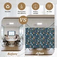 thumbnail image 6 of Football Basketball Window Privacy Film, Rugby Baseball Sport Shoes Helmet Win Navy Frosted Glass Window Clings Static Cling UV Heat Blocking Reusable Door Sticker for Bathroom 17.7 x 39.3 Inch, 6 of 9