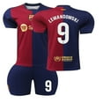 thumbnail image 1 of Boys Girls LEWANDOWSKI 9# GAVI 6# RAPHINHA 11# GUNDOGAN 22# Kids Football Jersey, 1 of 2