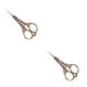 thumbnail image 4 of Kenally Tijeras de costura profesionales de acero inoxidable para sastres y costura, tijeras de bordado, bronce rojo bronce rojo 2piezas, 4 of 6