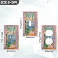 thumbnail image 7 of Yayeee Toggle Light Switch Wall Plate 1-Gang 4.5"x2.7" Home Decorative Outlet Cover, Pink Seaside Boat, 7 of 7