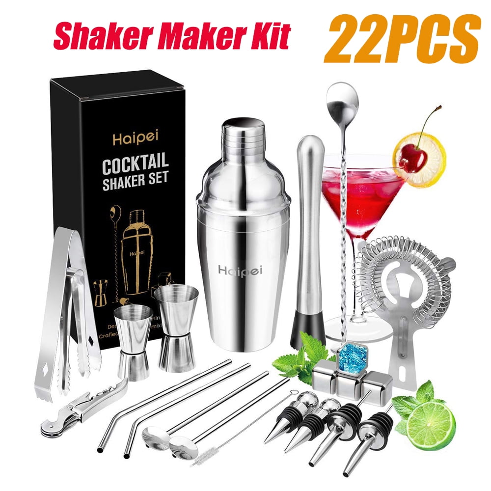 Ensemble de shaker à cocktail 22 pièces