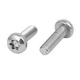 thumbnail image 3 of Uxcell M4 x 14mm 316 Stainless Steel Round Torx Head Machine Screw Silver Tone (20-pack), 3 of 5