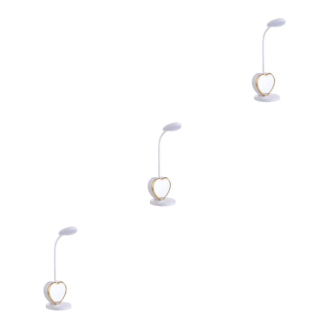 Cateissary Lámpara de escritorio LED recargable con portalápices, flexible y ajustable para cualquier tarea, conveniente para ORO BLANCO Type1 NO1