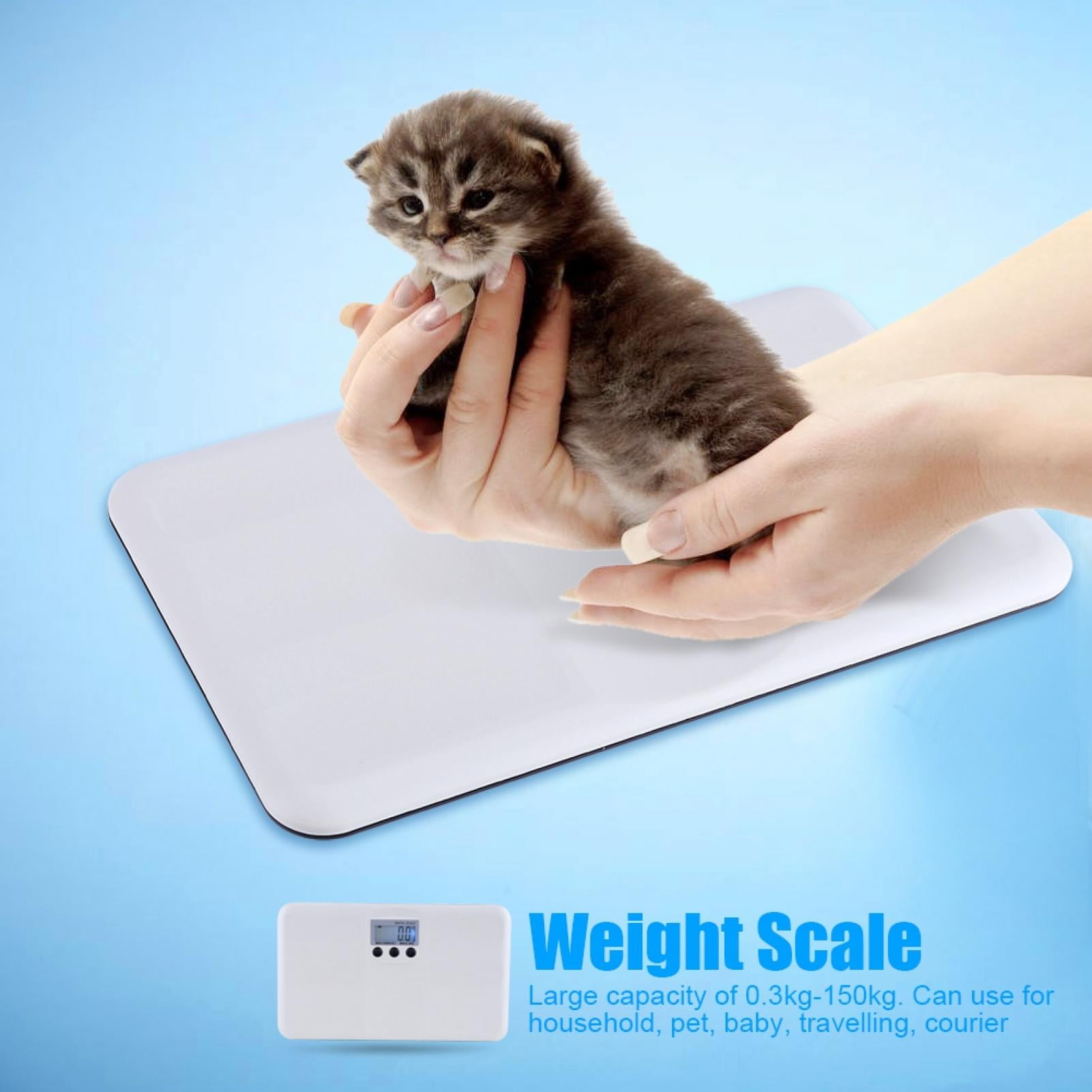 Haofy Electronic Scale,LCD Digital Electronic On/Tare Function Low Battery/Lock Alarm Baby Pet Body Weighting Scale