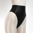 thumbnail image 4 of Jxximdong Sexy Lingerie for Women Ice Silk Mid Waist Bikini Thong Thin Transparent Seamless Panties Women's Intimates Black, 4 of 4