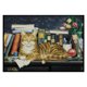 thumbnail image 1 of Bordado completo estampado gato en estantería DIY 11CT hilo de algodón Kit de punto de cruz Likrtyny decoración de arte, 1 of 9