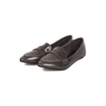 thumbnail image 5 of Women Polished Flat Loafer - Office, Casual, Trendy - Slip On Loafer - GI60 By Alrisco, 5 of 5