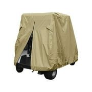Golf Cart Cover 4 Passenger Waterproof Golf Cart Storage Cover For EZ Go Club Vehicle Sun Protecting Cover