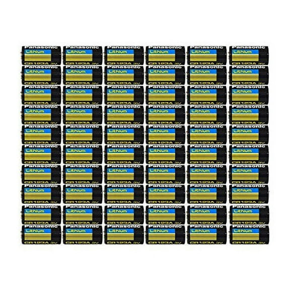 6 X 10 pcs Panasonic Lithium CR123A 3V Photo Lithium Batteries