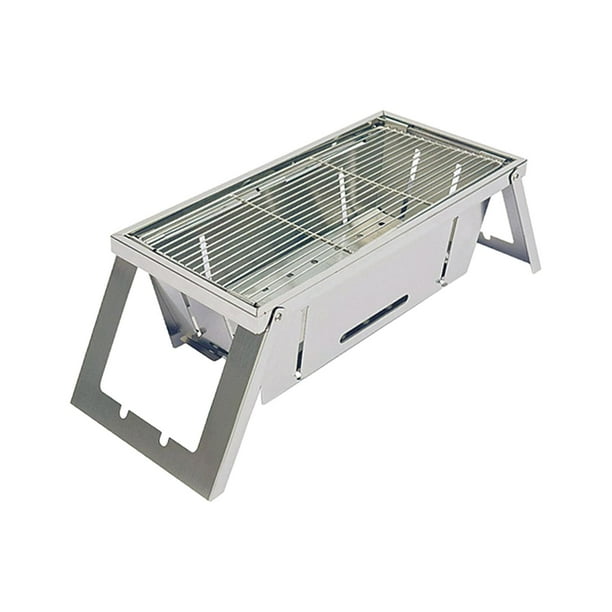 Parrilla de Carbón Parrilla de Barbacoa Parrillas de Leña Ajustables Portátiles Parrilla Plegable Mesa Barbacoa Parrilla de Carbón para Playa Camping 575x215cm shamjiam Parrilla de carbón para barbacoa