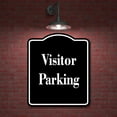 thumbnail image 2 of Visitor Parking BLACK Aluminum Composite Sign 20''x24'', 2 of 9