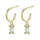 thumbnail image 1 of Pendientes florales Yashi con diamantes de imitación moda 2023, 1 of 5