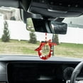 thumbnail image 6 of ELAYARD Rearview Mirror Pendant with Handwoven Design and Cartoon Imagery for Car Use Multi Color Stylish Boho Car Decor 7 inch, 6 of 6