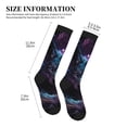 thumbnail image 4 of Sikiie Purple Sky Wolf 1 Pairs Compression Socks for Men and Women 15-20 mmHg Running Support Socks, 4 of 7
