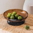thumbnail image 4 of Frutero de cristal moderno, ligero y lujo, redondo, gran capacidad con base, ideal for sala estar, salón o decoración del hogar, 4 of 6