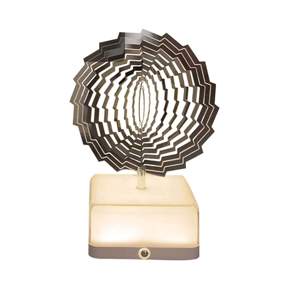 Luz nocturna navideña estéreo, luz giratoria, decoración de dormitorio, decoración, artículos decorativos, lámpara de mesa de carga, regalo navideño, luz ambiental giratoria