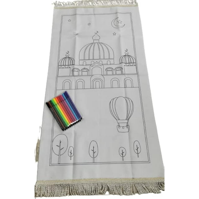DIY Painting - Muslim Prayer Mat For Kids (Design 3)