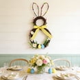 thumbnail image 3 of Easter Wreath For Front Door 18.9 in Bunny Shaped Plastic Spring Decoration With Multicolor Design, 3 of 6