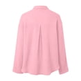 thumbnail image 5 of Ltctricy Unisex Kids Button Down Shirts Collared Dressy Blouses Toddler Long Sleeve Tops for Boys and Girls(Pink,9-10 Years), 5 of 7