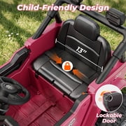 TOKTOO 12V Ride on Toys for Toddlers, Electric Ride on Car for Kids, Ride on Truck for Boys Girls with Parent Remote Control, Music Player, Pink