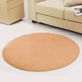 thumbnail image 3 of 6 Colors 39 inch Circular Polyester Circle Soft Fluffy Floor Round Rug Anti-skid Shaggy Area Rug Dining Room Carpet Yoga Bedroom Floor Mat / Cover Parlor Decor, 3 of 6