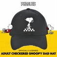thumbnail image 2 of Gorra de Béisbol Concept One Peanuts Snoopy con Expresión a Cuadros, 2 of 6