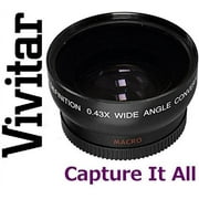HD WIDE ANGLE WITH MACRO LENS FOR CANON REBEL T1i T2i (58mm compatible)