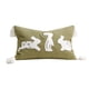 thumbnail image 2 of Decoraciones de Pascua, lindas fundas de almohada con conejos, bordadas estereoscópicamente, ideales para dormitorios, sofás y sillas de Pascua. Fundas de almohada decorativas de poliéster., 2 of 6