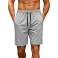 thumbnail image 2 of asjyhkr Athletic Shorts for Men Stretchy Workout Drawstring Running Lightweight Stretchy Relaxed Basketball Shorts(Small,Gray), 2 of 6